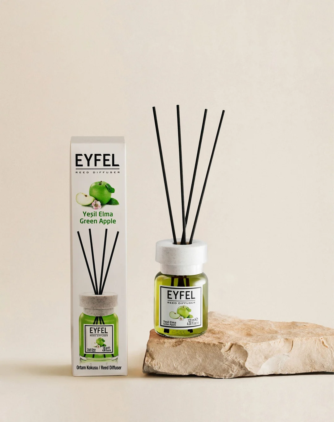 Eyfel 120ml Reed Diffuser – Green Apple