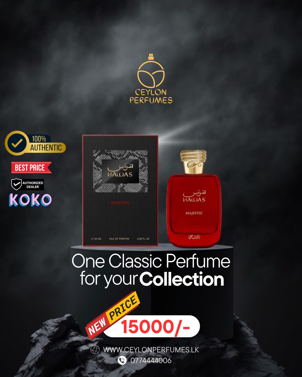Hawas Majestic Eau De Parfum 100ml