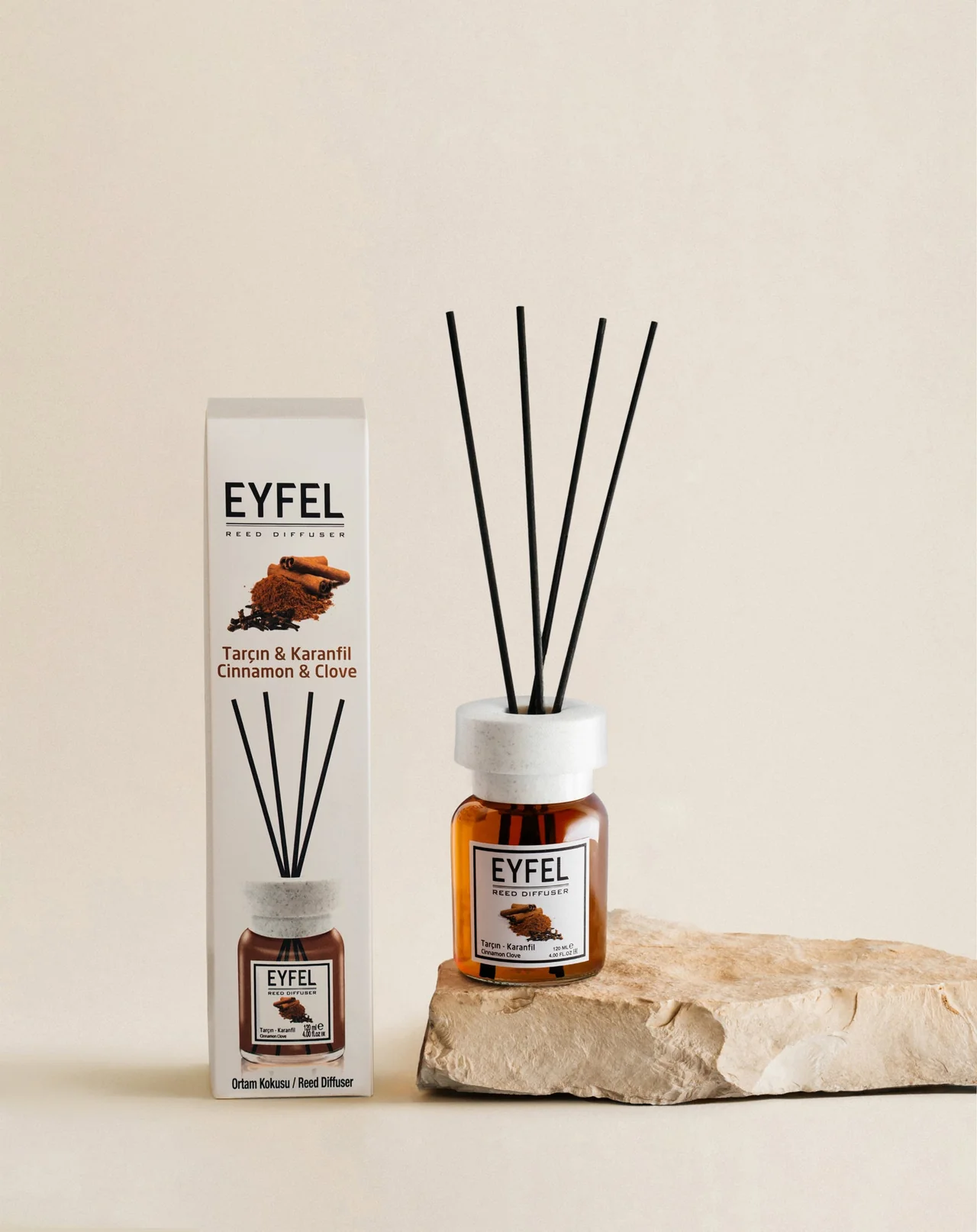 Eyfel 120ml Reed Diffuser – Cinnamon and Clove