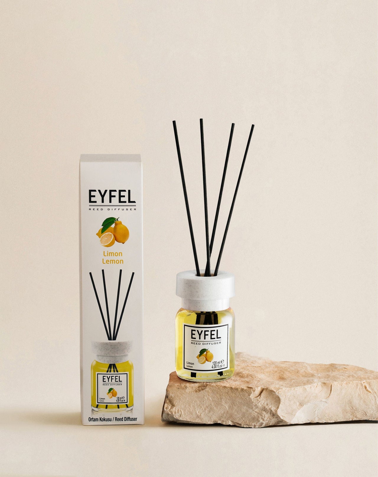 Eyfel 120ml Reed Diffuser – Lemon