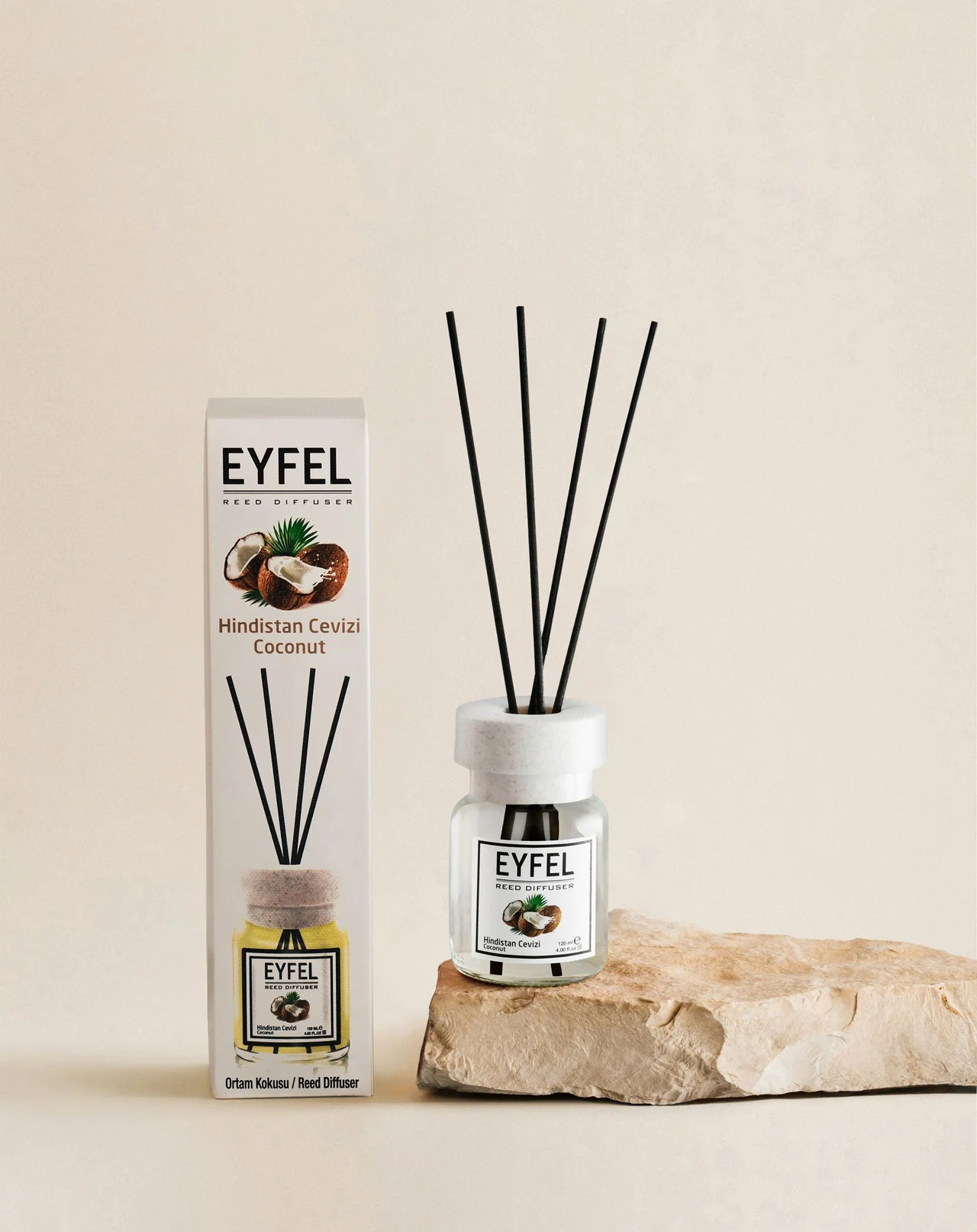 Eyfel 120ml Reed Diffuser – Coconut