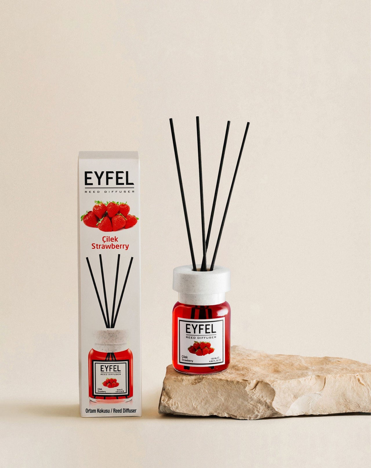 Eyfel 120ml Reed Diffuser – Strawberry